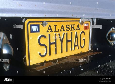 Alaska license plate Stock Photo - Alamy