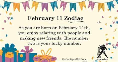 February 11 Zodiac Is Aquarius, Birthdays And Horoscope - ZodiacSigns101