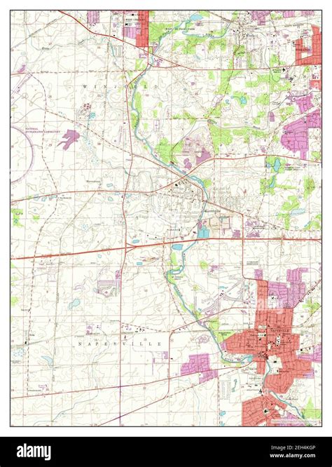 Naperville, Illinois, map 1962, 1:24000, United States of America by ...