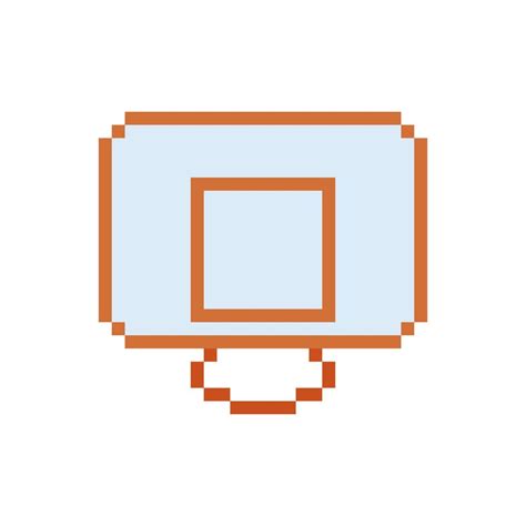 Basketball hoop pixel art icon. 19495570 Vector Art at Vecteezy