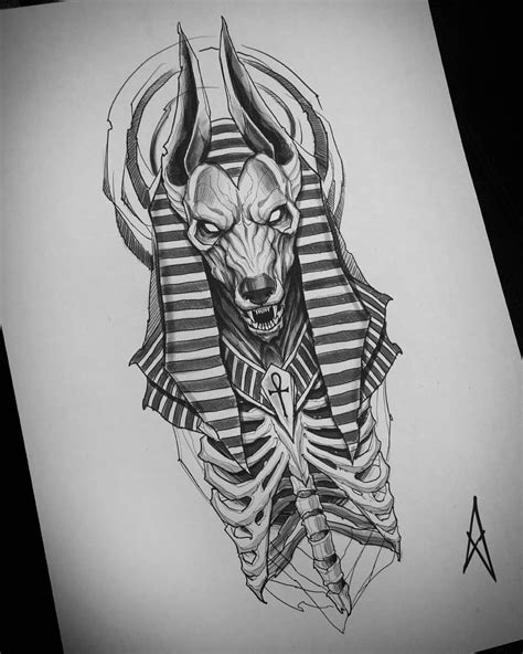 Best Anubis Sketch Drawing With Creative Ideas - Sketch Drawing Art