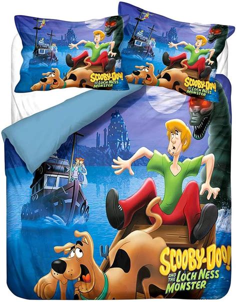 XWXBB Scooby doo Three-Piece Bedding Set Cot Cover Pillowcase Quilt Bed ...