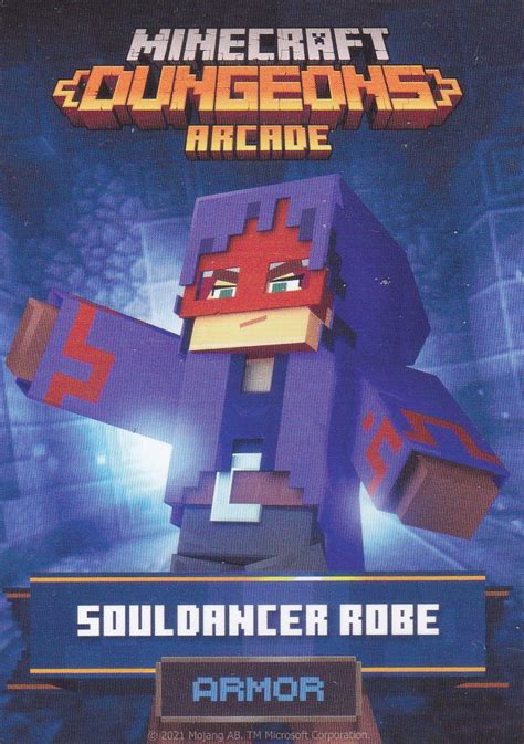 Minecraft Dungeons Arcade Series 1 Card 28 Armor: Souldancer Robe ...