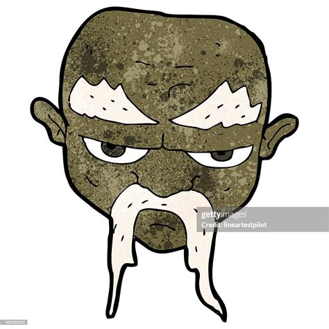 Cartoon Man With Long Mustache High-Res Vector Graphic - Getty Images