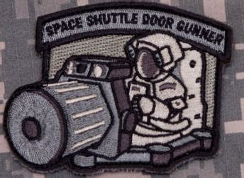 Space Shuttle Door Gunner Morale Patch - Mil-Spec Monkey