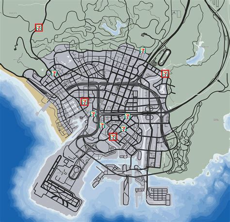 Gas Station Gta V - California southern Map