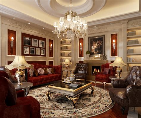 Luxury living room 3D Model MAX | CGTrader.com