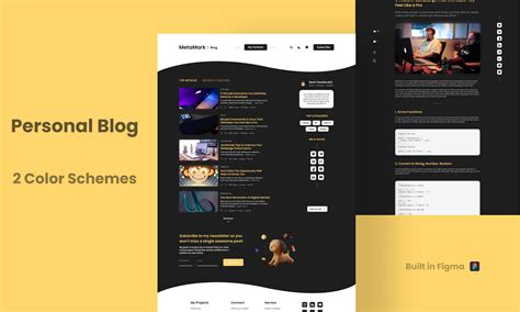 Personal Blog Design in Figma | Template | Figma