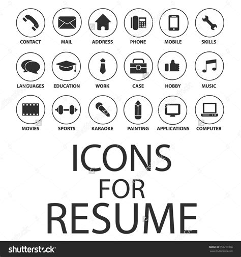 Resume Icon Vector #49628 - Free Icons Library