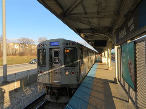 CTA Blue Line Train at Pulaski | Pulaski Road & The Eisenhow… | Flickr