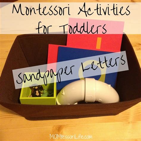 Montessori Activities for Toddlers — Sandpaper Letters – MOMtessori Life