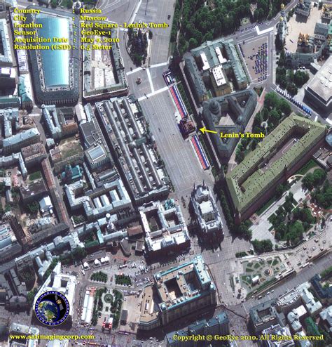 GeoEye-1 Satellite Image Lenin's Tomb in Moscow | Satellite Imaging Corp