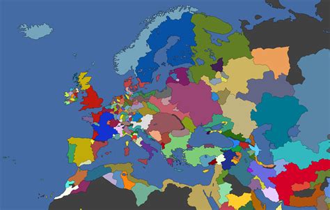 Map Of Europe With Provinces - Map