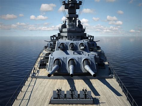 Uss Iowa Battleship Model