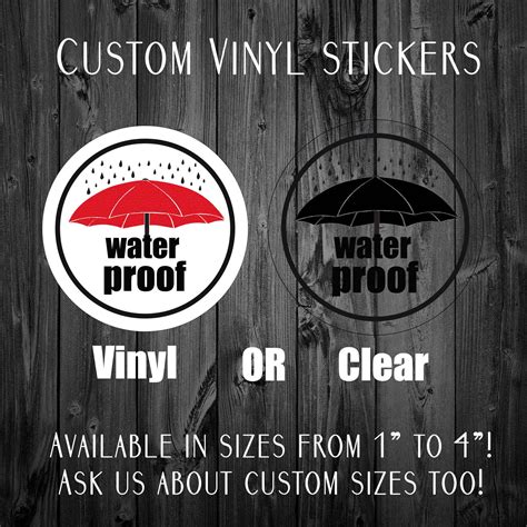 Custom Vinyl Stickers Custom Clear Vinyl Stickers Custom