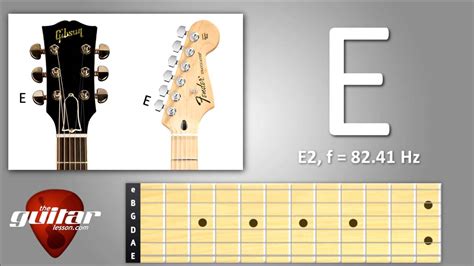 Low E string standard guitar tuning (6th string) - YouTube