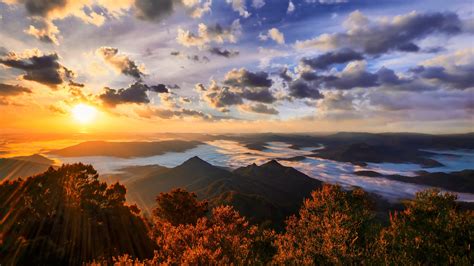 nature, Mountain, Sunset, Landscape, Trees, Forest Wallpapers HD ...