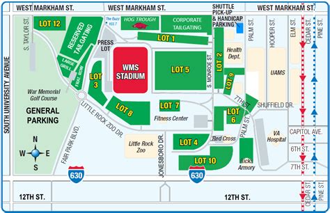 Scott Stadium Parking Map