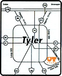 UT Tyler Campus Maps and Directions