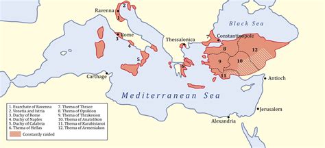 Byzantine Empire Map At Its Height, Over Time - Istanbul Clues