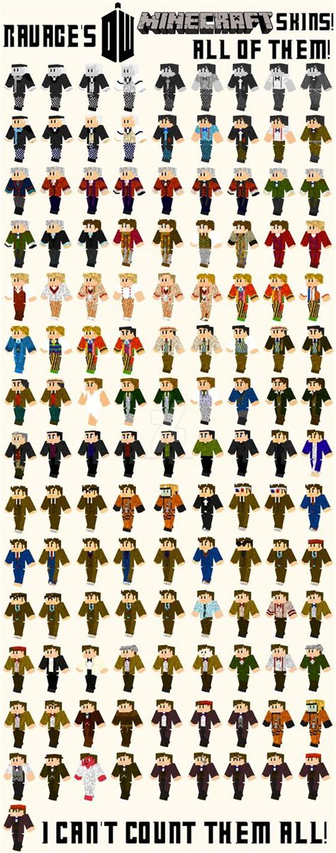 Doctor Who Minecraft Skins - Complete Collection by OtakuRavage ...