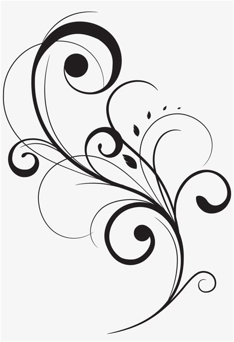 Swirl Drawing Stencil Huge Freebie Download For Powerpoint - Vector ...