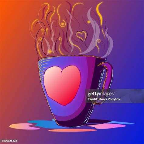 Steam Coffee Cup Drawing Photos and Premium High Res Pictures - Getty ...