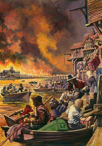 The Great Fire of London 1666 stock image | Look and Learn