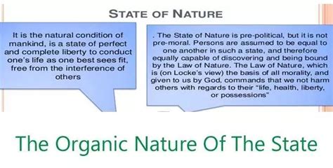 The Organic Nature Of The State