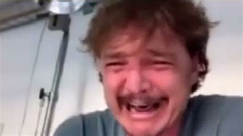 Pedro Pascal Laughing Then Crying | Know Your Meme