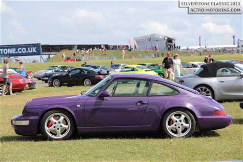 Purple Porsche 911 Carrera RS 964 at the Silverstone Classic 201 ...