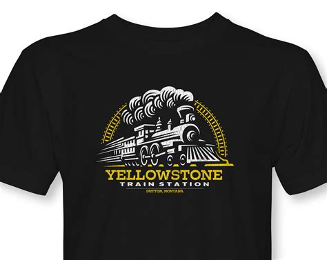 Yellowstone Train Station T-Shirt – PrintingBoom