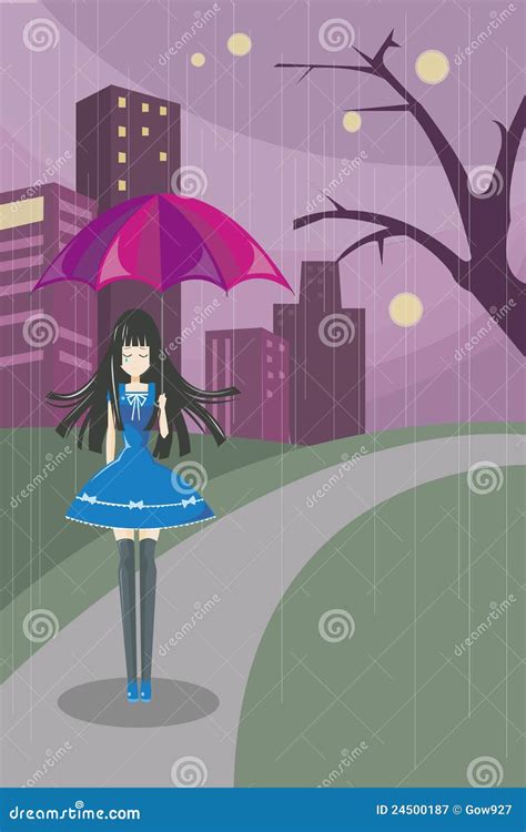 Lonely Cute Girl 2 (vecter) Stock Vector - Illustration of concept ...