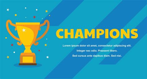 Champions Banner Template 195096 Vector Art at Vecteezy