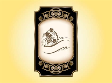 Wine Label Template Vector Art & Graphics | freevector.com