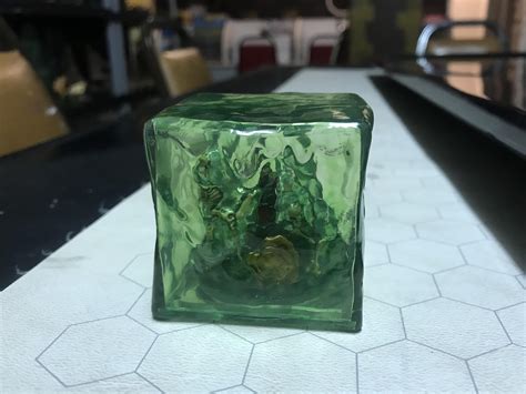 [OC] Gelatinous cube I just finished. : r/DnD