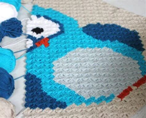 Owl Blanket Crochet Pattern.