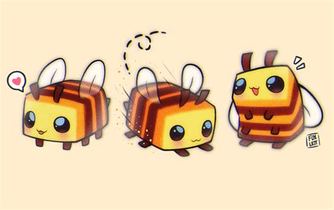 MINECRAFT BEES by foxlett on DeviantArt