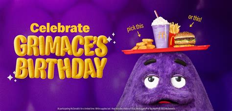 YOU’RE INVITED: McDonald’s Celebrates Grimace’s Birthday with Special ...