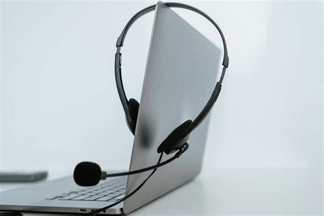 A Headset on a Laptop · Free Stock Photo