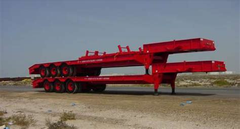 LOW BED Semi-Trailer with Ramp - Rear Loading - Naz industries