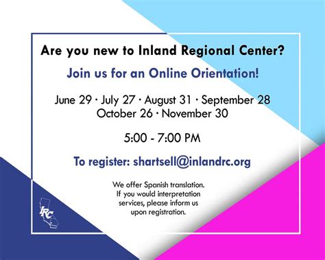 Inland Regional Center – Online Orientation | Inland Regional Center