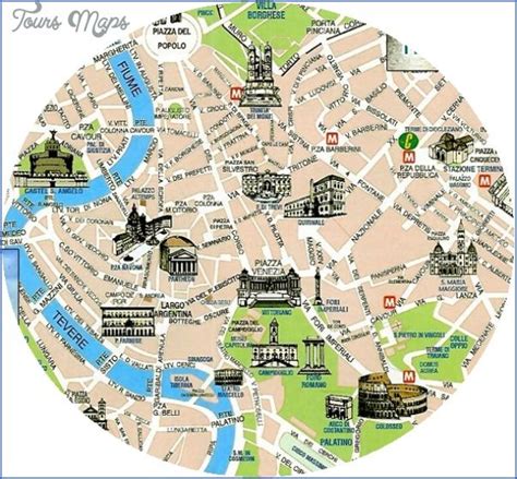 Rome Map Tourist Attractions rome map tourist attractions 7 | Rome map ...