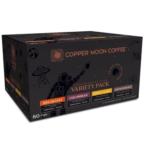 Copper Moon Variety Pack K-Cup Coffee Pods, 80 Count Single Serve ...