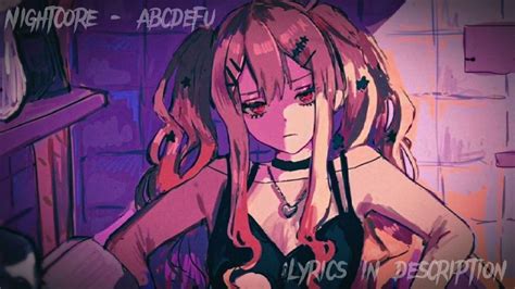 NIGHTCORE - ABCDEFU (LYRICS IN THE DESCRIPTION) - YouTube