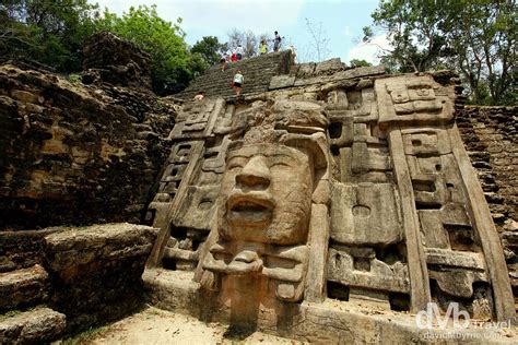 Mask Temple. Lamanai Mayan Ruins, Belize - Worldwide Destination ...