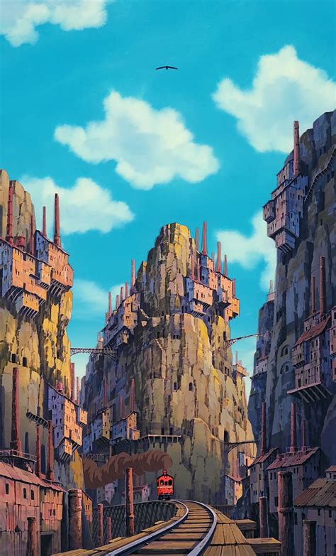 Castle in the Sky | Studio ghibli background, Studio ghibli, Castle in ...