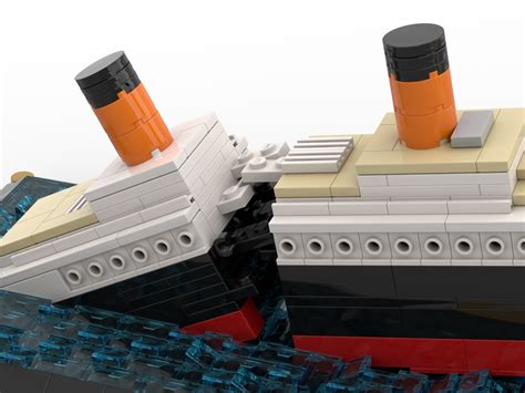 LEGO Titanic Model Sinking