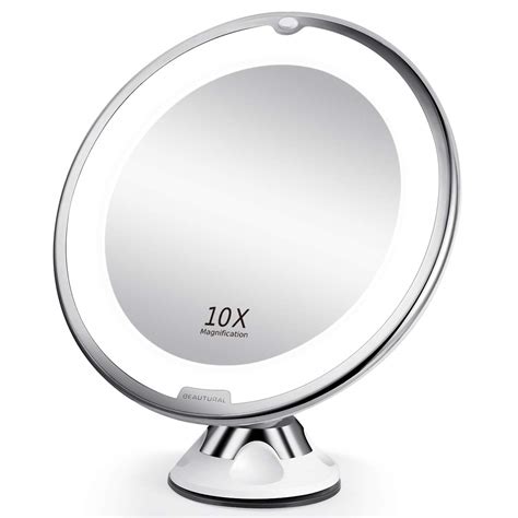 lighted magnifying makeup mirror