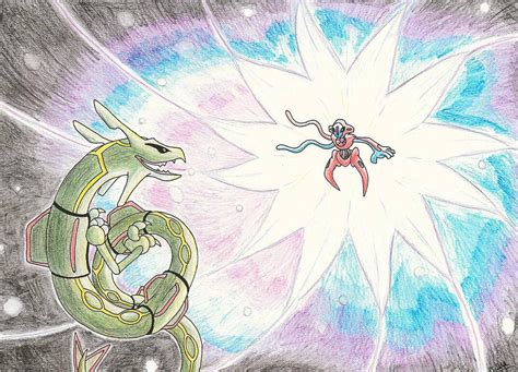 Rayquaza Vs Deoxys by FalconBaz on DeviantArt